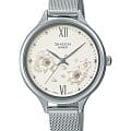 Casio Casio Sheen SHE-4551M-7AUDF  SHE-4551M-7AUDF кварцевые женские часы бежевый циферблат, браслет сталь с ip покрытием — вид спереди