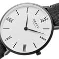 Obaku Obaku  Leather  V283GXBWRB-DIB,  дания мужские часы на браслете кожаный боковой вид