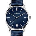 Jacques Lemans Jacques Lemans Classic 1-2027C  1-2027C кварцевые женские часы синий циферблат, браслет кожаный — вид спереди