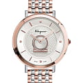 Salvatore Ferragamo Salvatore Ferragamo SF8200820  SF8200820 кварцевые женские часы белый циферблат, браслет сталь с ip покрытием — вид спереди