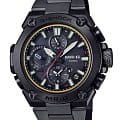 Casio Casio G-Shock MRG-B1000B-1A MRG MRG-B1000B-1A электронные мужские часы черный циферблат, браслет 18-каратное желтое золото — вид спереди