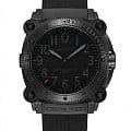 Hamilton Hamilton Khaki Navy BeLOWZERO Auto Limited Edition H78505332  H78505332 механические мужские часы черный циферблат, браслет каучук — вид спереди