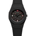 D1 Milano D1 Milano Nanochrome NCRJ04  NCRJ04 кварцевые женские часы черный циферблат, браслет силикон — вид спереди