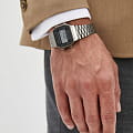 Casio Casio Collection A168WGG-1BDF (A168WGG-1B) Retro наручные мужские часы фото под углом.
