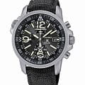 Seiko Seiko Prospex SSC293P2  SSC293P2 кварцевые мужские часы  черный циферблат, браслет тканевый — вид спереди
