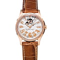 Hamilton Hamilton Jazzmaster Lady Auto H32345983  H32345983 механические женские часы серебристый циферблат, браслет кожаный — вид спереди