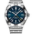 Breitling Breitling Chronomat Automatic GMT 40 A323982C1L1A1  A323982C1L1A1 механические мужские часы синий циферблат, браслет нержавеющая сталь — вид спереди