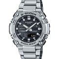 Casio Casio G-Shock GST-B600D-1ADR (GST-B600D-1A) GST G-Steel GST-B600D-1A электронные мужские часы черный циферблат, браслет нержавеющая сталь — вид спереди