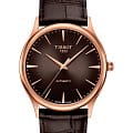Tissot Tissot Excellence Automatic 18K Gold T926.407.76.291.00  T9264077629100 механические мужские часы коричневый циферблат, браслет кожаный — вид спереди