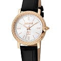 Just Cavalli Just Cavalli JC1L212L0035  JC1L212L0035 кварцевые женские часы  белый циферблат, браслет кожаный — вид спереди