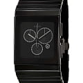 Rado Rado Ceramica R21714702  R21714702 кварцевые мужские часы черный циферблат, браслет высокотехнологичная керамика — вид спереди