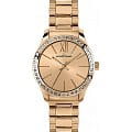 Jacques Lemans Jacques Lemans 1-1841H  1-1841H кварцевые женские часы золотой циферблат, браслет сталь с ip покрытием — вид спереди