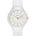 Rado Rado True Thinline R27958109  R27958109 кварцевые женские часы  белый циферблат, браслет каучук — вид спереди