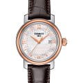Tissot Tissot Bridgeport Lady T097.010.26.118.00 Bridgeport T0970102611800 кварцевые женские часы белый циферблат, браслет кожаный — вид спереди