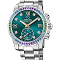 Jaguar Jaguar Connected Lady J980/6  J980/6 кварцевые женские часы  голубой циферблат, браслет нержавеющая сталь — вид спереди