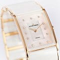 Jacques Lemans Jacques Lemans High Tech Ceramic 1-1940K кварцевые женские часы часы, крупный план перламутровый циферблат