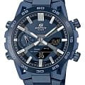 Casio Casio Edifice ECB-2000CB-2A ECB ECB-2000CB-2A кварцевые мужские часы синий циферблат, браслет нержавеющая сталь с pvd-покрытием — вид спереди