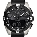 Tissot Tissot T-Touch Expert Solar Tony Parker T091.420.46.061.00 T Touch T0914204606100 кварцевые мужские часы  черный циферблат, браслет кожаный — вид спереди