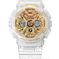 Casio Casio G-Shock GMA-S120SG-7ADR (GMA-S120SG-7AER) электронные женские часы часы крупный план золотой циферблата