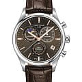 Certina Certina DS-8 Chronograph Moon Phase C033.450.16.081.00 DS 8 C0334501608100 кварцевые мужские часы коричневый циферблат, браслет кожаный — вид спереди