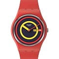 Swatch Swatch Gent Biosourced Standard SO28R702  SO28R702 кварцевые женские часы  цветной циферблат, браслет силикон — вид спереди