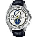 Casio Casio Edifice EFV-520L-7A EFV EFV-520L-7A кварцевые мужские часы белый циферблат, браслет 18-каратное желтое золото — вид спереди