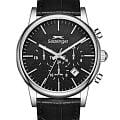 Slazenger Slazenger SL.09.2481.2.02  SL.09.2481.2.02 кварцевые мужские часы  черный циферблат, браслет кожаный — вид спереди