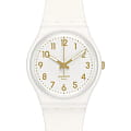 Swatch Swatch Gent Biosourced Standart SO28W106  SO28W106 кварцевые женские часы  белый циферблат, браслет силикон — вид спереди