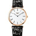 Longines Longines La Grande Classique L4.755.1.92.2  L47551922 кварцевые женские часы белый циферблат, браслет кожаный — вид спереди