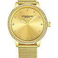Stuhrling Stuhrling Dorset 3904.3  3904.3 кварцевые женские часы  золотой циферблат, браслет нержавеющая сталь с pvd-покрытием — вид спереди