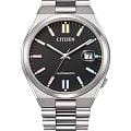 Citizen Citizen Tsuyosa NJ0151-53E  NJ0151-53E механические мужские часы черный циферблат, браслет нержавеющая сталь — вид спереди