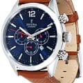 Festina Festina Timeless Chrono F20542/3 кварцевые мужские часы часы, крупный план синий циферблат