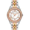 Michael Kors Michael Kors Harlowe MK4846  MK4846 кварцевые женские часы серебристый циферблат, браслет нержавеющая сталь с pvd-покрытием — вид спереди