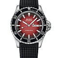 Mido Mido Ocean Star Tribute M026.830.17.421.00  M0268301742100 механические мужские часы бордовый циферблат, браслет каучук — вид спереди