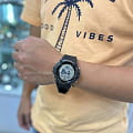 Casio Casio Collection AE-1500WHX-1AVDF (AE-1500WHX-1A) кварцевые мужские часы часы крупный план черный циферблата