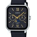 Casio Casio Collection MTP-M305L-1A2  MTP-M305L-1A2 кварцевые мужские часы черный циферблат, браслет кожаный — вид спереди