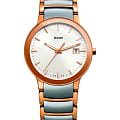 Rado Rado Centrix R30555103  R30555103 кварцевые женские часы белый циферблат, браслет сталь c pvd покрытием — вид спереди