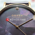 Obaku Obaku Mesh V268LXVNMN,  дания женские часы на браслете сталь с ip покрытием боковой вид
