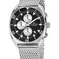 Jacques Lemans Jacques Lemans 1-2041E  1-2041E кварцевые мужские часы черный циферблат, браслет нержавеющая сталь — вид спереди