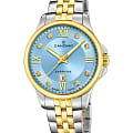 Candino Candino Lady Elegance Date C4767/2  C4767/2 кварцевые женские часы голубой циферблат, браслет нержавеющая сталь с pvd-покрытием — вид спереди