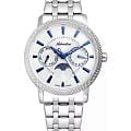 Adriatica Adriatica Moonphase A3808.51B3QF  A3808.51B3QF кварцевые женские часы серебристый циферблат, браслет нержавеющая сталь — вид спереди