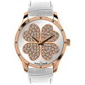Jacques Lemans Jacques Lemans 1-1803H  1-1803H автокварц (кинетик) женские часы  циферблат, браслет кожаный — вид спереди