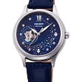 Orient Orient Fashionable Automatic RA-AG0018L  RA-AG0018L механические женские часы синий циферблат, браслет кожаный — вид спереди