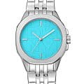 DKNY DKNY Brooklyn Midi DK1L012M0045  DK1L012M0045 кварцевые женские часы голубой циферблат, браслет нержавеющая сталь — вид спереди