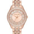 Michael Kors Michael Kors Harlowe MK4710  MK4710 кварцевые женские часы золотой циферблат, браслет нержавеющая сталь с pvd-покрытием — вид спереди