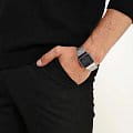 Casio Casio A-500WEA-1  японские мужские часы на браслете нержавеющая сталь боковой вид