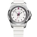 Victorinox Victorinox I.N.O.X. V 241921  241921 кварцевые женские часы белый циферблат, браслет каучук — вид спереди