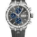 Maurice Lacroix Maurice Lacroix Aikon Automatic Chronograph AI6038-TT030-330-2  AI6038-TT030-330-2 механические мужские часы серый циферблат, браслет нержавеющая сталь — вид спереди