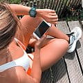 Casio Casio G-Shock GBA-800-3A, g-shock япония мужские часы на браслете пластик боковой вид