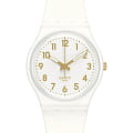 Swatch Swatch Gent Standard GW164  GW164 кварцевые мужские часы белый циферблат, браслет пластик — вид спереди